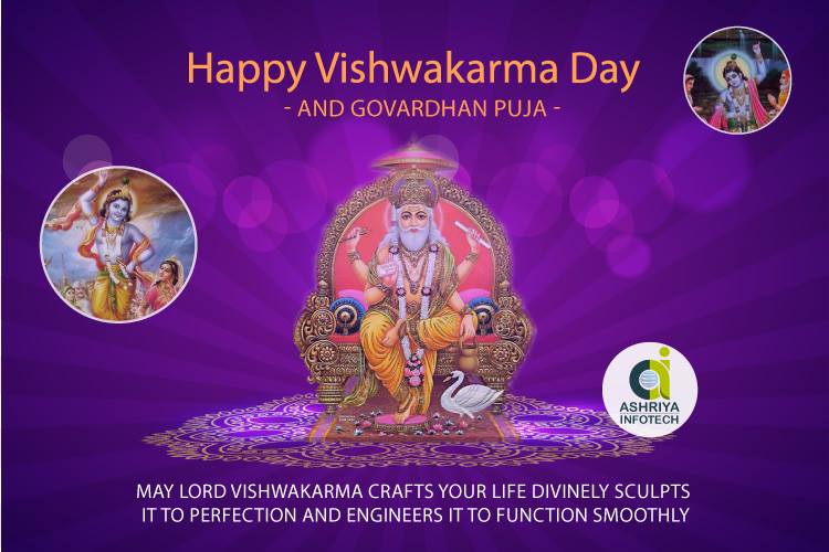 AshriyaInfotech's tweet photo. We hope that this #Vishwakarma Day will be the start of year that brings the happiness and that Lord #Vishwakarma fills your home with prosperity and fortune. Best wishes on #VishwakarmaDay! https://t.co/EdUWs4oaoe