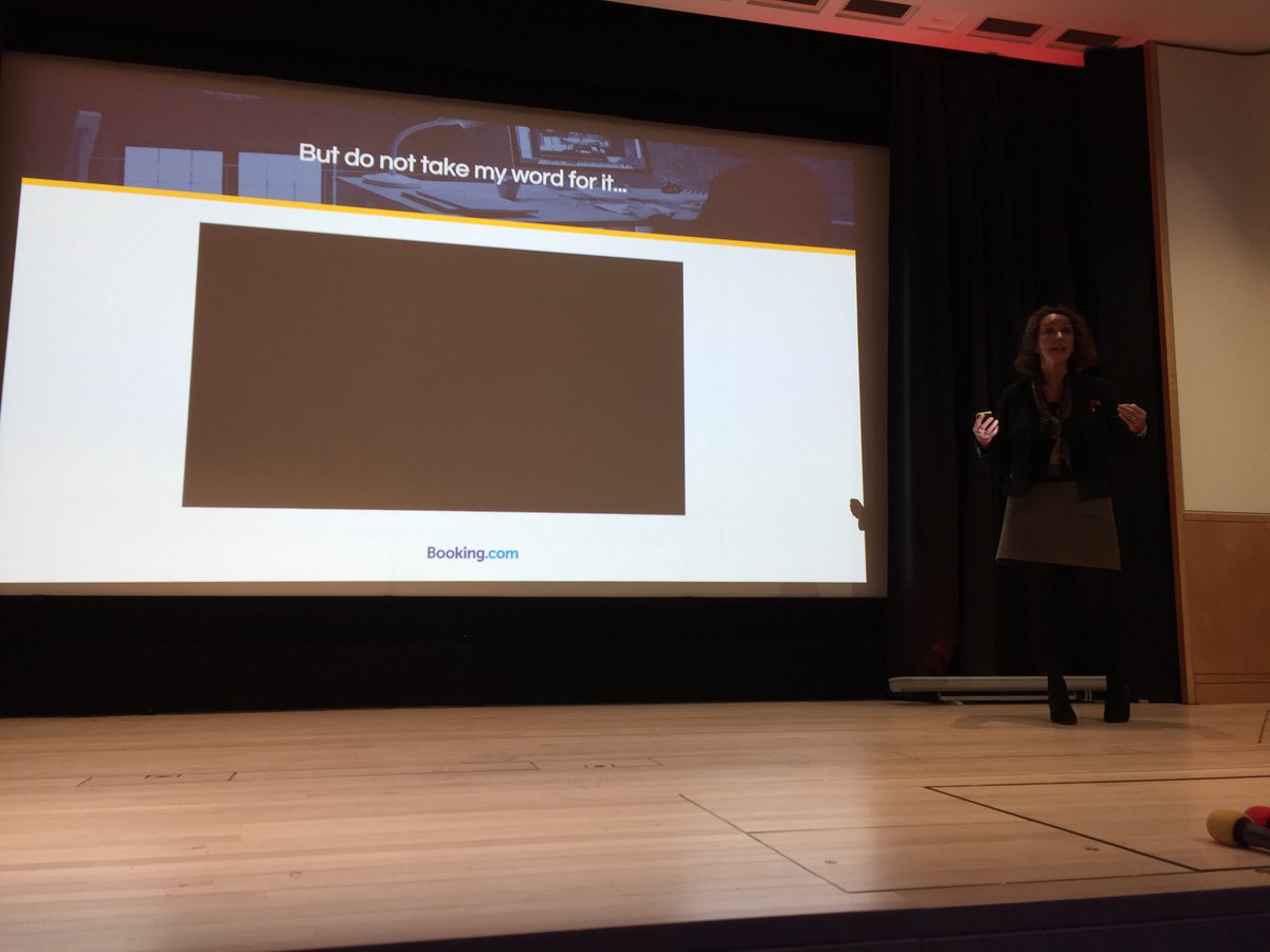 callcentrehelp's tweet photo. “Advisor performance is best rewarded based on contribution as an individual, to the team and for the customer” - Louise Locke from @bookingcom #UKCCC18 https://t.co/uMBl7VSzix