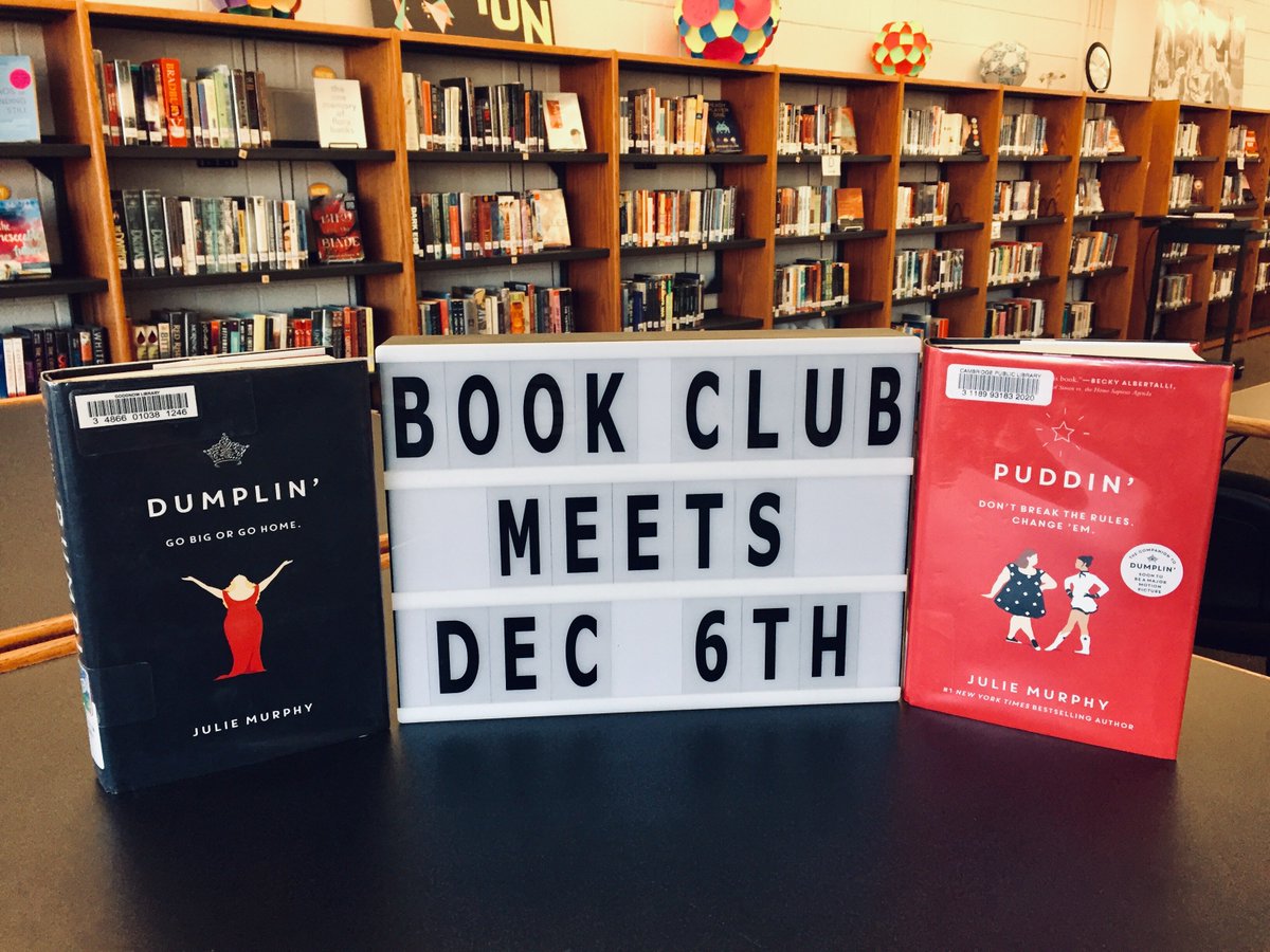 CRLSlibrary's tweet image. The CRLS Book Club will meet on 12/6 to discuss Dumplin&apos; (and Puddin&apos;) by @andimJULIE. Get ready for Southern snacks and Ms. Houston&apos;s old high school photos with mums! Full details are here: sites.google.com/cpsd.us/learn/…
#CRLSreads