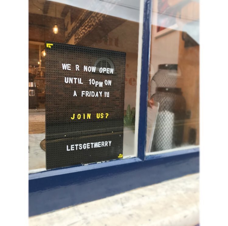 ButlersBingham's tweet photo. Join us! Friday nights until 10pm.. make Butlers a stop for a cool craft beer or bottle of our beautifully selected wine 🍷🍺☕️
.
.
.
.
.
.
#fridaynight #craftbeer #wine #winebar #eveningdrinks #weavers #nottingham #butlersbingham #bingham https://t.co/AAPtKsgai7