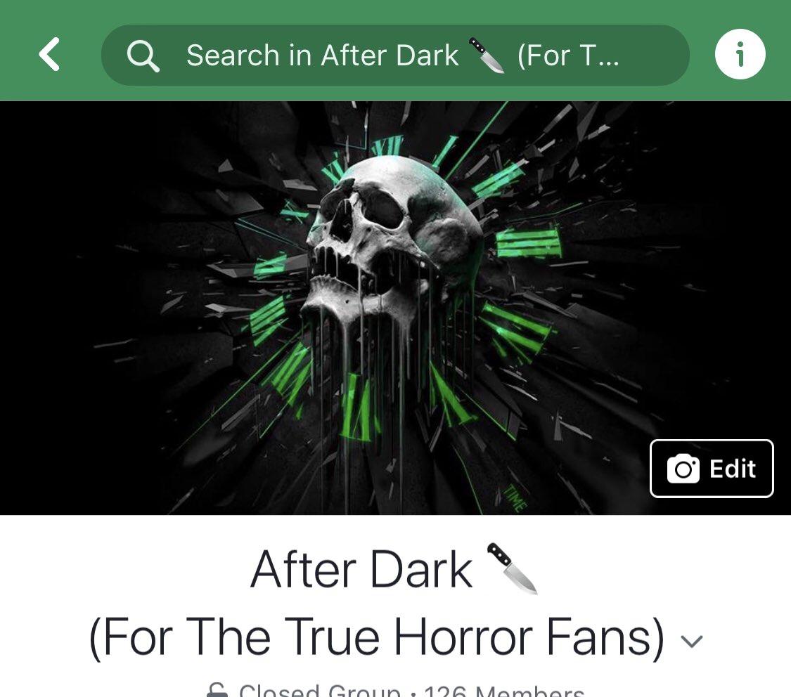 All my twitter followers come join our new Facebook group after dark join our movie watch parties post all you want on horror walking dead and sonon growing in our number fast