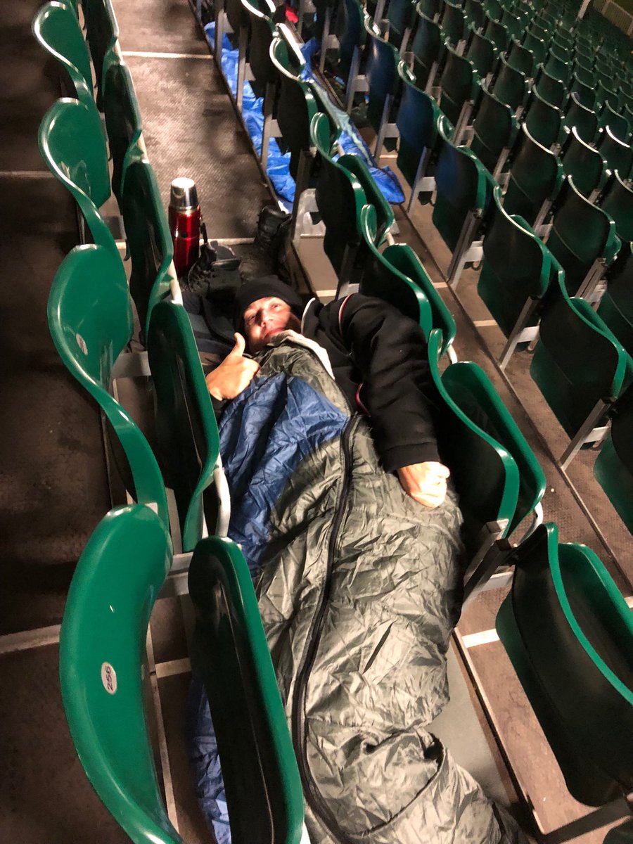 FideliusGroup's tweet photo. The morning after #therecsleepout and we were in good spirits! What an eye opening evening, not nearly as tough as what some people go through daily. Definitely a worthy event to celebrate the foundations 15th anniversary. Well done all! #youthhomelessness #awareness https://t.co/L8W324NOrm