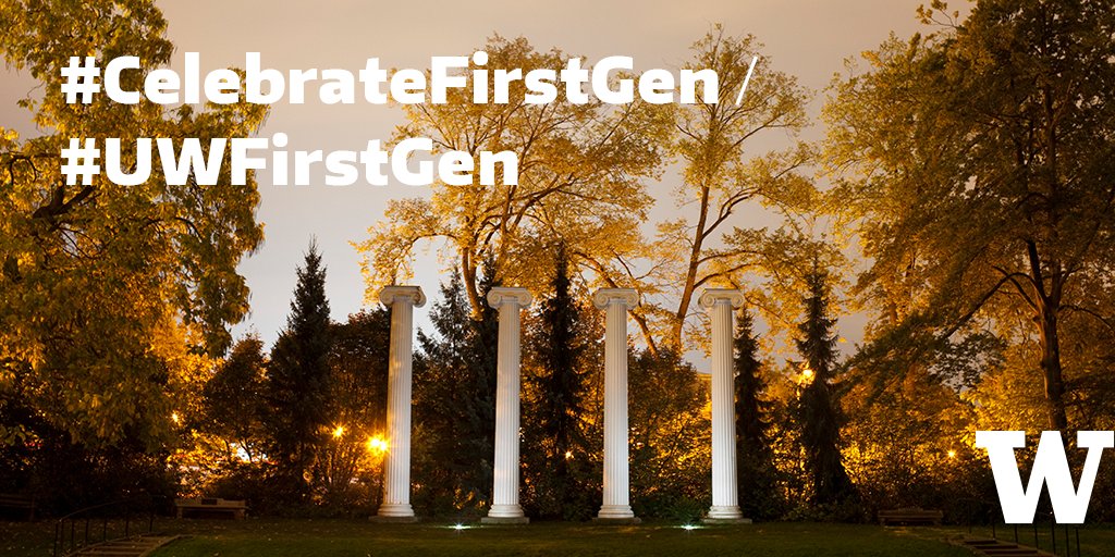 UW's tweet photo. Whether you're the first in your family to attend college at UW or elsewhere, today we #CelebrateFirstGen, your success and your presence! #UWFirstGen
https://t.co/qcgYpuJzwL https://t.co/pTHAkpIT3w
