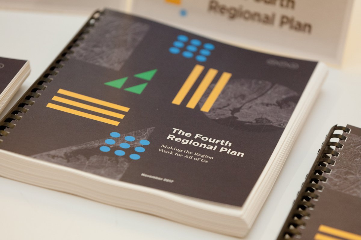 RegionalPlan's tweet photo. Great news! We've joined forces with @ioby to turn the #4thPlan into a beautifully bound book! Support our campaign and help RPA donate copies to libraries, schools and gov't agencies across our region! https://t.co/hASyX85Ygg https://t.co/RQODu0mxvk