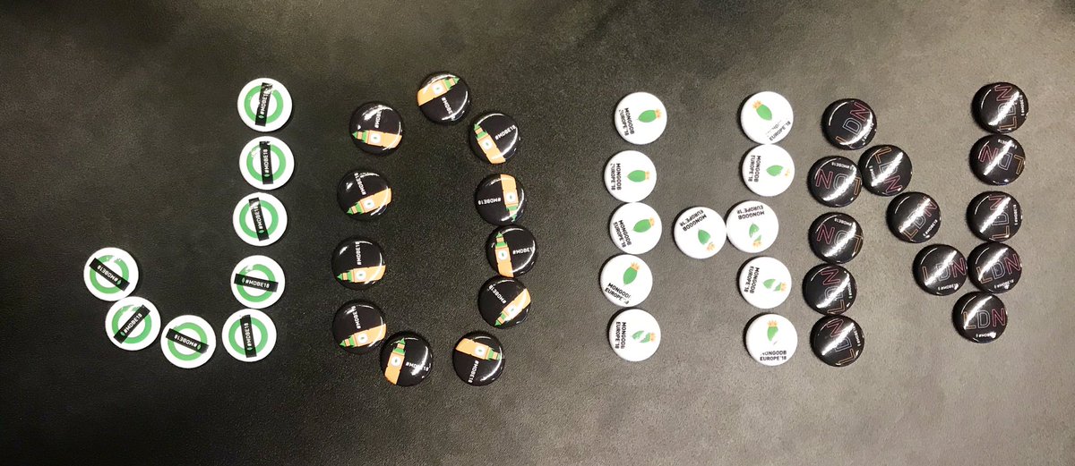 johncuthbert's tweet image. Name up in badges #MDBE18 #mongodb #london