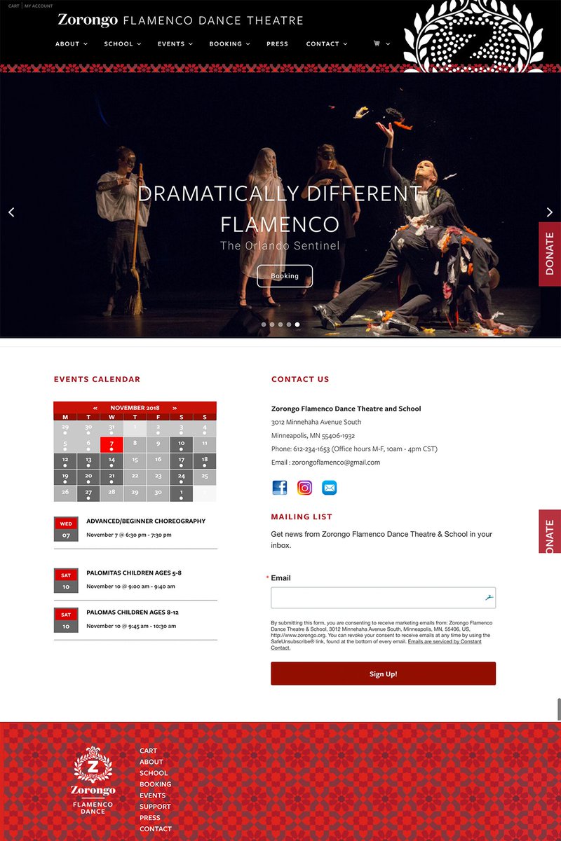 This season is transformative for Zorongo Flamenco Dance Theatre and School.  In September, we launched a new brand and website design.
