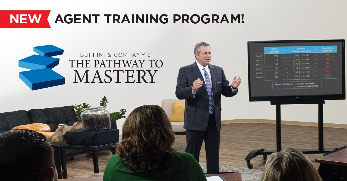 buffiniandco's tweet photo. THE PATHWAY TO MASTERY IS LIVE!🎉 If you're a broker, owner, manager or agent who wants to lead the industry's most innovative training program, now's your chance to sign up and facilitate a class.
Get started ➡️ https://t.co/zGh2GiBCj7 https://t.co/bdMVd3DjYW