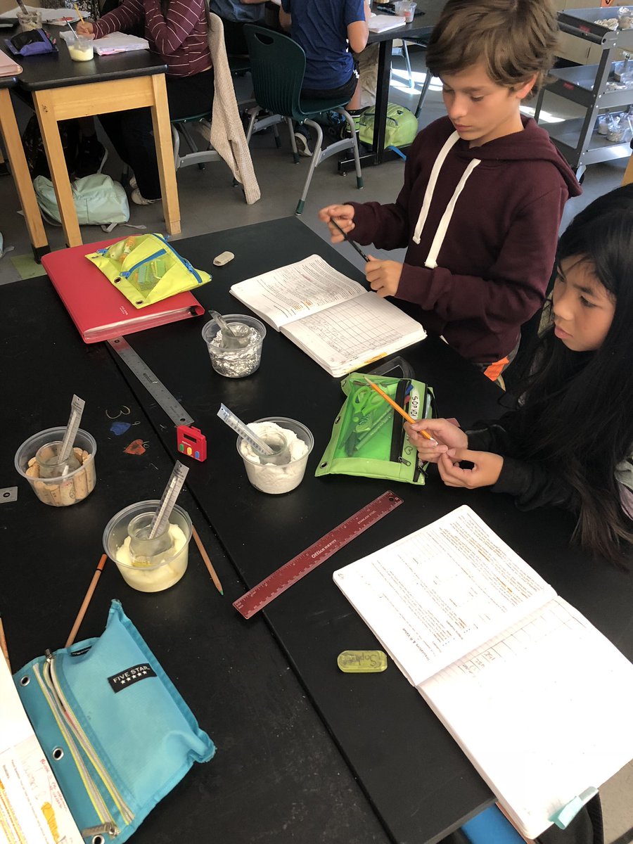 MsNewburn's tweet photo. Exploring thermal #energy &amp; #EnergyEfficiency through insulation lab in #6thgrade science in prep for #Ngss #engineeringforgood task where kids build a #tinyhouse. #NGSSchat @HallMiddle https://t.co/OMSe29F8ko