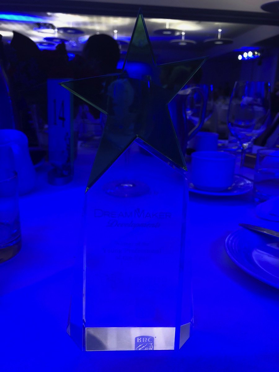 A look at the Young Professional of the Year Award at our table!