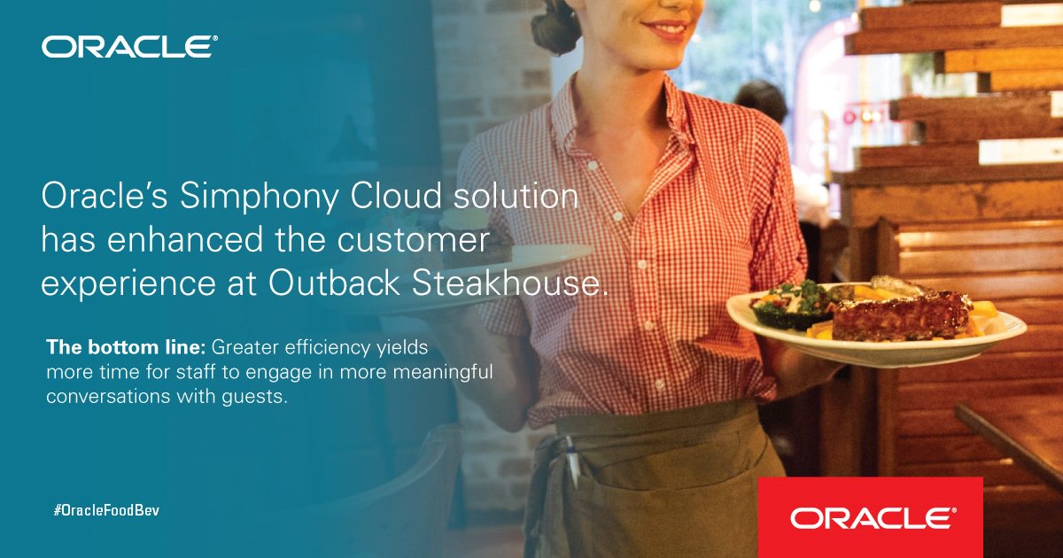 OracleFoodBev's tweet photo. .@OutbackSteakAus is committed to the providing the best #steakhouse experience for their guests. Read how #OracleFoodBev solutions help make it happen: https://t.co/a8bO7ky36V 🥩🥔 #OutbackAU https://t.co/RKVDpzhcWS