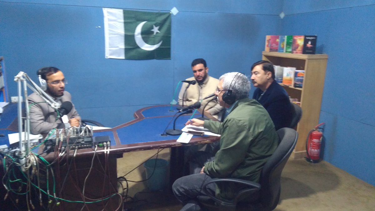 TMAMARDAN1's tweet photo. Tehsil Nazim Mardan Muhammad Ayub Khan, Naib Nazim Mushtaq Seemab and CEO WSSCM Nasir Ghafoor Khan participated in radio Pakhtunkhwa FM 92.6 mardan in Chaperchal Program and share their views and strategies regarding Clean &amp; Green Pakistan.
Plz join us https://t.co/NI9DZ27OVY