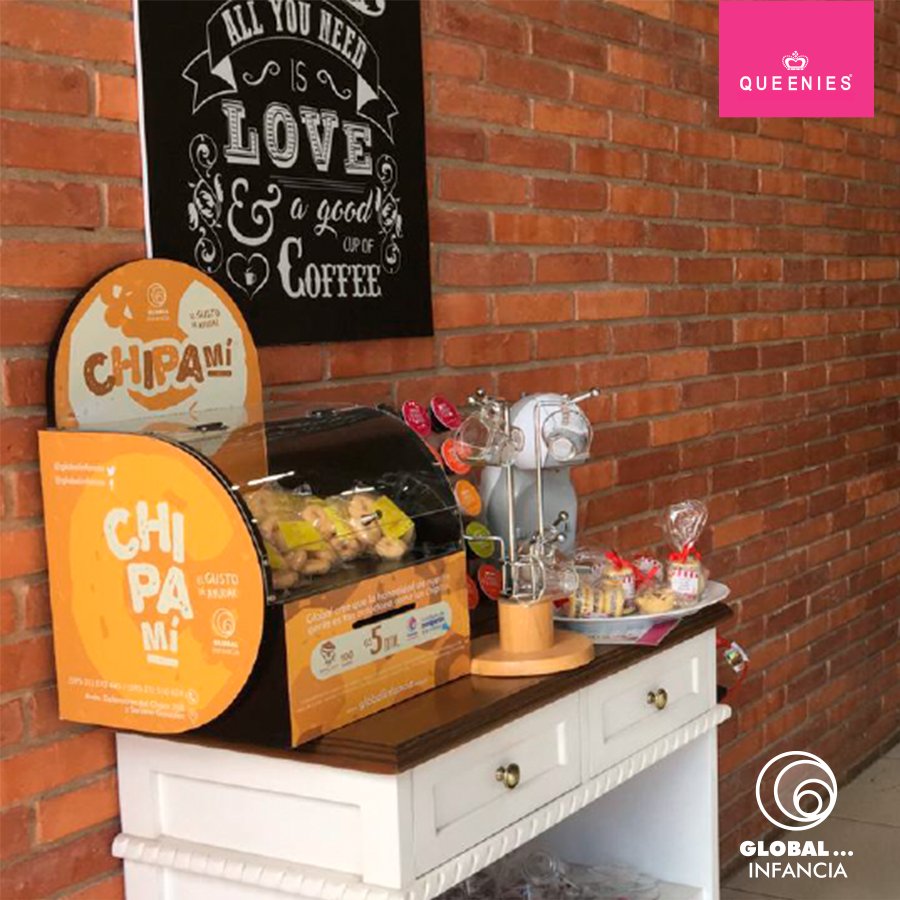 globalinfancia's tweet photo. ¡¡15 locales de Queenies se han sumado a la corriente solidaria Chipamí!! De esta manera colaboran con el desarrollo de más de 5.000 niños, niñas y adolescentes de escasos recursos de Remansito y Villeta.

#Chipami https://t.co/tevxFgW6uZ