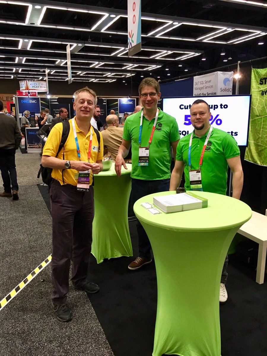 SQLgovernor's tweet image. Did you have a good first day at #PASSSummit? We sure did! If you didn’t meet us yet, and want to know the state-of-the-art methods of #SQLServer optimization, come visit our booth! #SQLGovernor