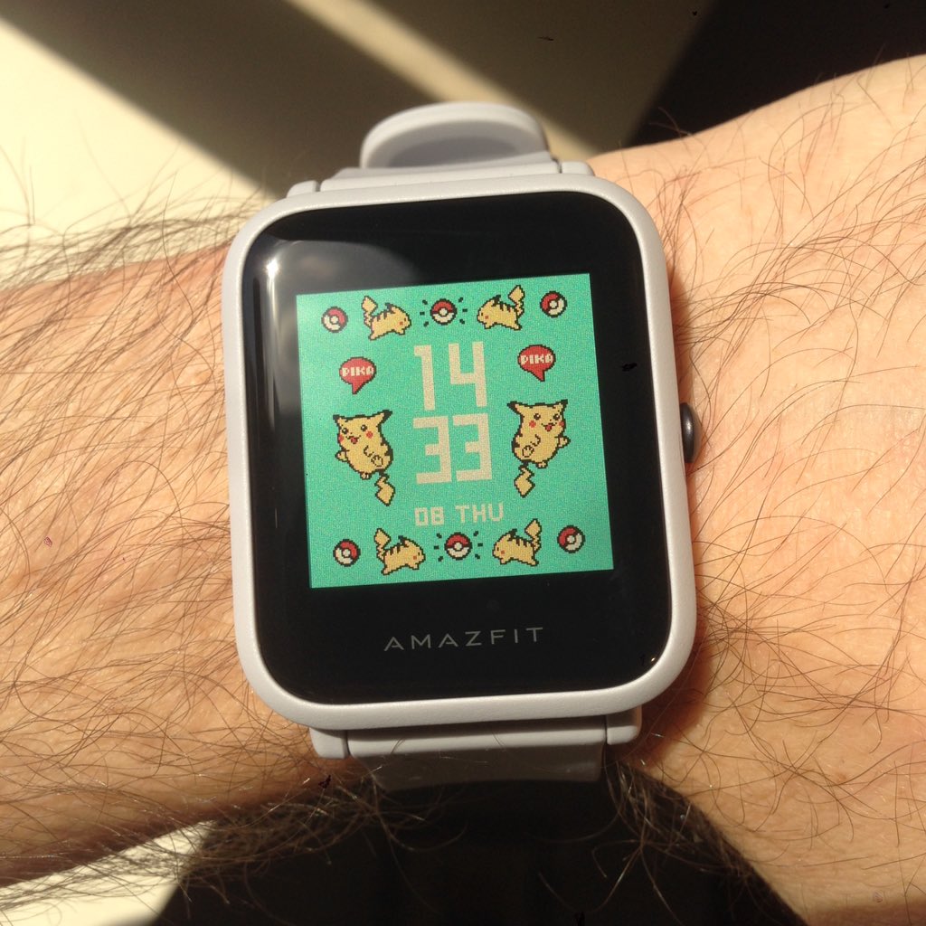 Ted Martens on X: I got an Amazfit Bip and oh my god this Pikachu watch  face is going to end me 💛❤️💛 I really need to learn how to make my