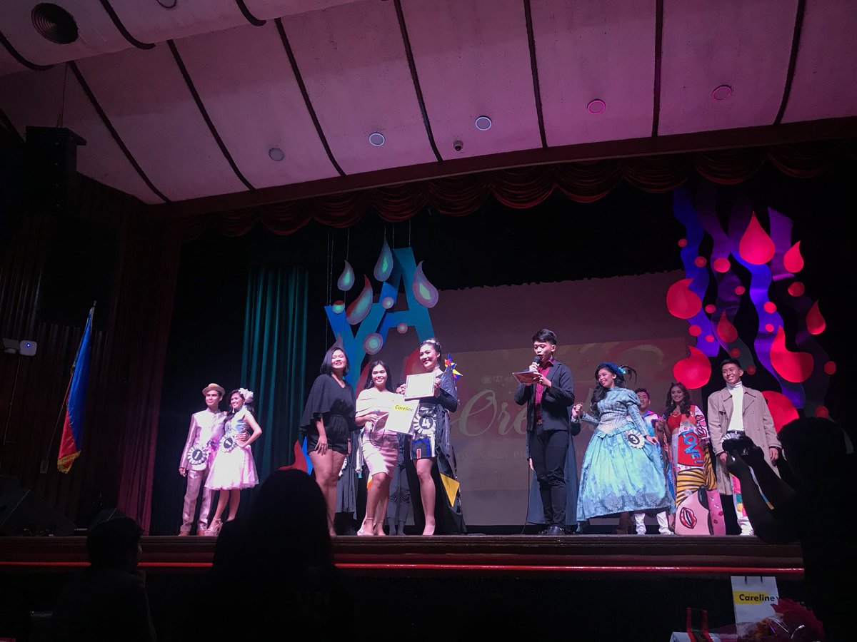 UST_ASC's tweet photo. Ms. Face of the Night are Tarhita Chan, Maru Joi Pasion and Blessie Quintos.
#ORENDA
#AYA1920
#HUEnityYOUnity
#ONEforAMV https://t.co/GdOPpXE8b8