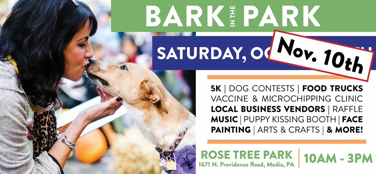 delco_live's tweet photo. Join the big boys of Delco Live this Saturday for the Bark in the Park. Hollywood Holbrook and Big Al host this awesome event at Rose Tree Park in Media.  Great fun for the family and you get a chance to help a great cause. #RunwiththeBigDogs https://t.co/NJlaSoLWNy