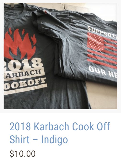 rgffoundation's tweet photo. Supporting Our Heroes Cook Off T-Shirt $10! Indigo or Navy. Get it online before they run out! https://t.co/dkvNBaj2wd #rgff https://t.co/CILiBk1RAv