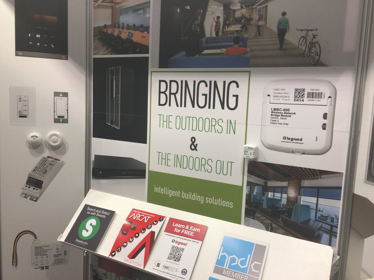 LegrandNA's tweet photo. #TBT to last years #Greenbuild17 show! We've got even more top-notch indoor and outdoor solutions designed to help earn #LEED credits and allow buildings professionals to embrace a sustainable future. We hope to see you next week in Chicago at #Greenbuild18 booth 1343! https://t.co/kxO39MMxBf