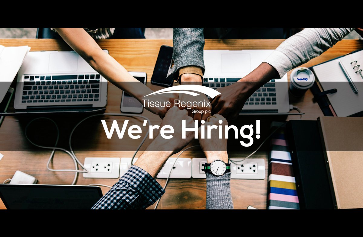 We're hiring!
We are looking for a HR Manager for our office in San Antonio, Texas.
Could it be you?
For more information please contact: recruitment@tissueregenix.com
#Hiring #Jobs