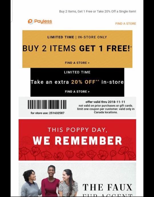 JayElle93's tweet photo. @PaylessInsider Excuse me? “Poppy Day”?! It’s called Remembrance Day; don’t be such uneducated assholes! https://t.co/Rt8lWQCJua