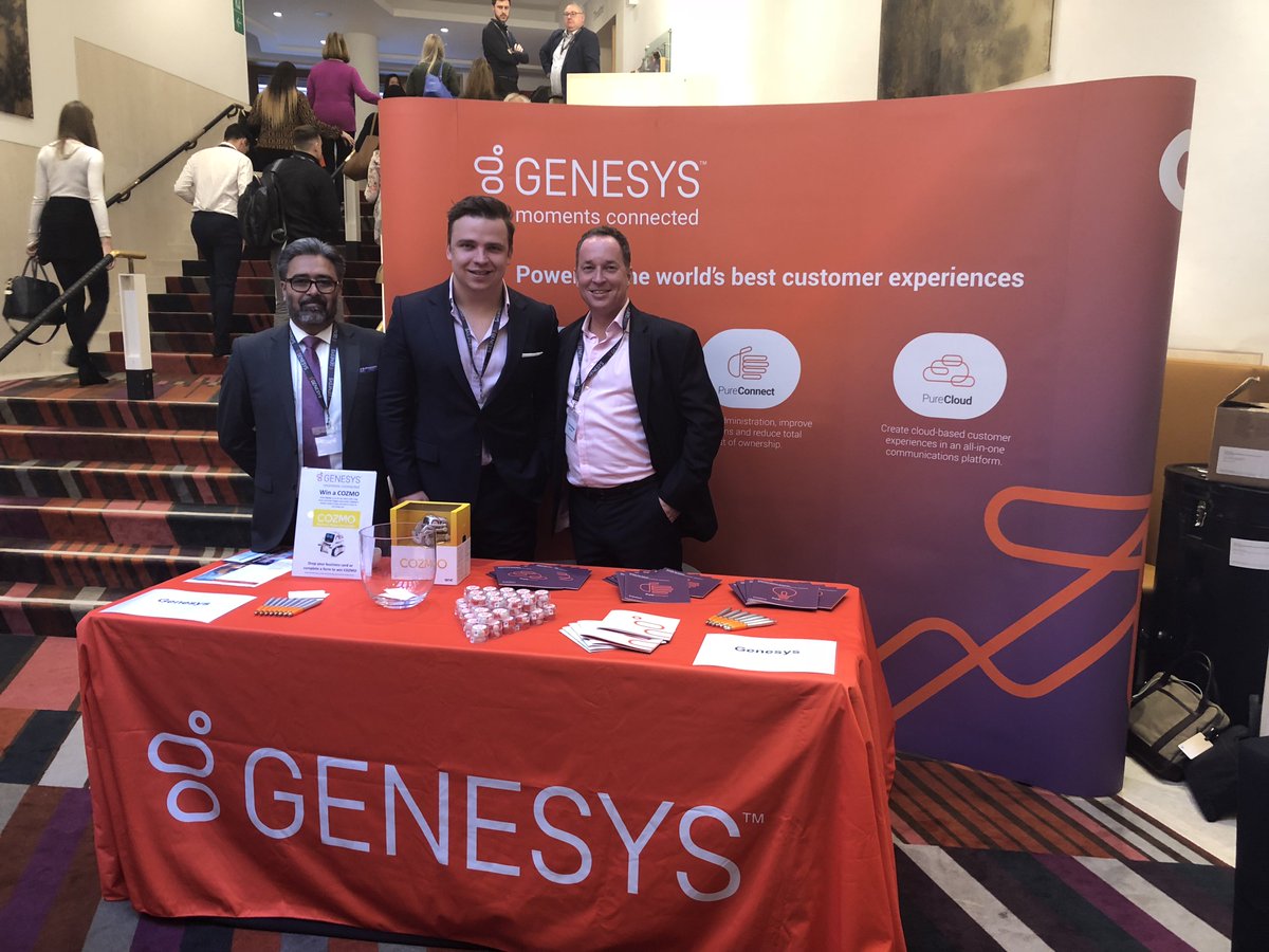 Genesys's tweet photo. We’re live at the @britishlibrary! 👋🏼 Today we’re at the @CCMATALK #UKCCC18 event with our customer @AFPetInsurance! https://t.co/dFTxYFDDB2