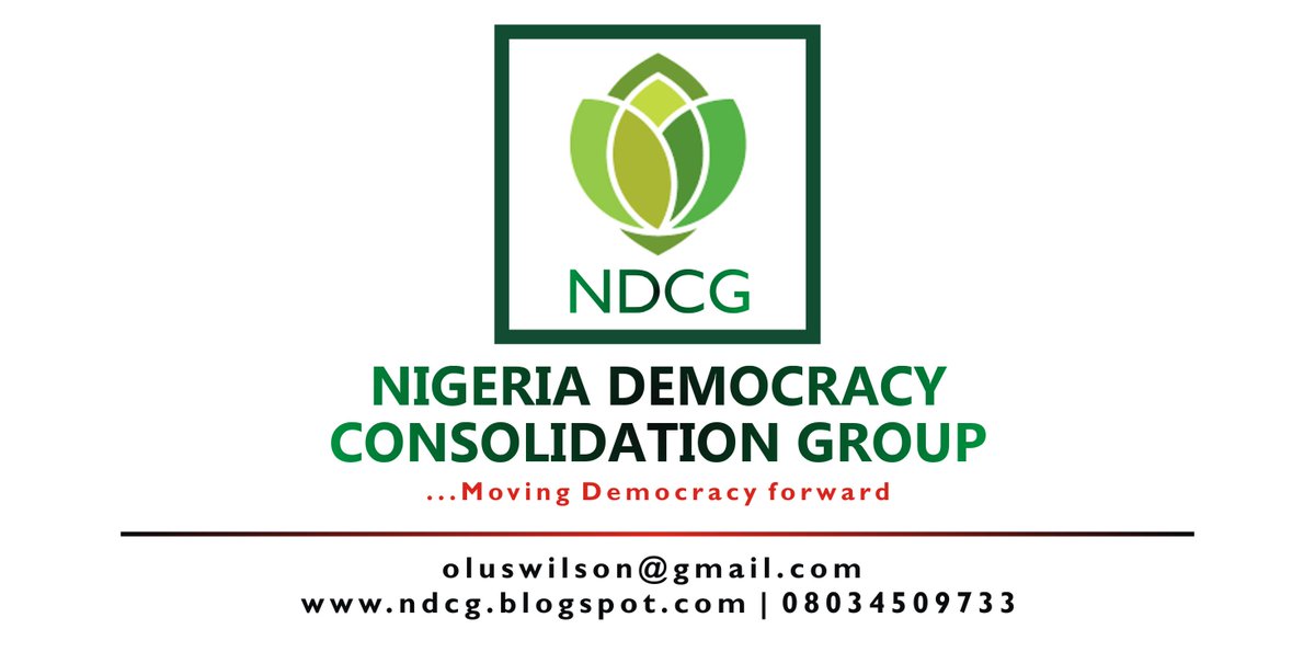 NIGERIA DEMOCRACY CONSOLIDATION GROUP tweet media