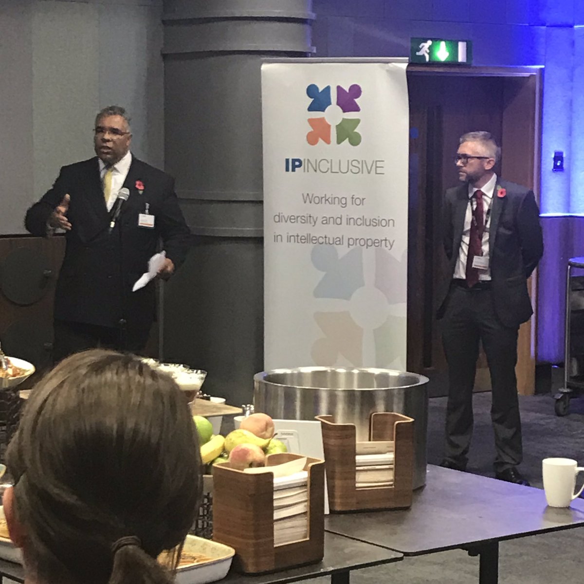 Excellent to see <a href="/IPInclusive/">IP Inclusive</a> and #ipinclusiveweek promoted by <a href="/CITMAuk/">Chartered Institute of Trade Mark Attorneys</a> Vice President Richard Goddard and James St Ville of <a href="/8NewSquare/">8 New Square</a> at #AutumnCITMA. #DiversityandInclusion