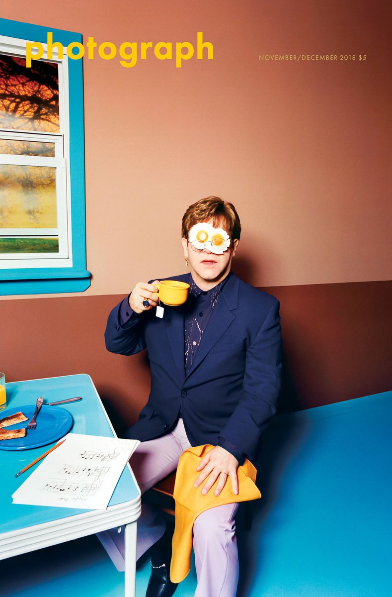 What an image - David LaChapelle / Elton John: Egg on his Face, 1999. <a href="/photographmag/">Photograph</a>