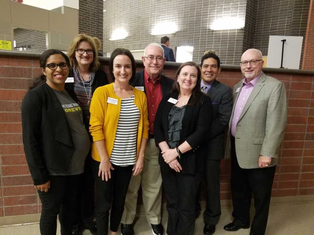 sallyderrick's tweet photo. Last night the @CFBISD school board attended the @ntxaasb meeting. It was great to hear from @evanasmith on his takeaways from the midterms. One thing is for sure, the fight for #TxEd is not going away! #TXlege @Texans4E https://t.co/3lz67iyaVM