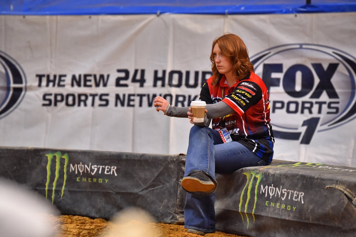 syoho717's tweet photo. #tbt to 2016 Arenacross enjoying my coffee at track walk ☕️
📸: @mikevizerphoto
#AYPerformance #completeracingsolutions #makeup2mud #girlswhoridedirtbikes #MotoChick #FemaleMechanic #motivation #strength #inspiration #success #positivevibes #makeithappen #workhard #nevergiveup https://t.co/xaFYrNybtH