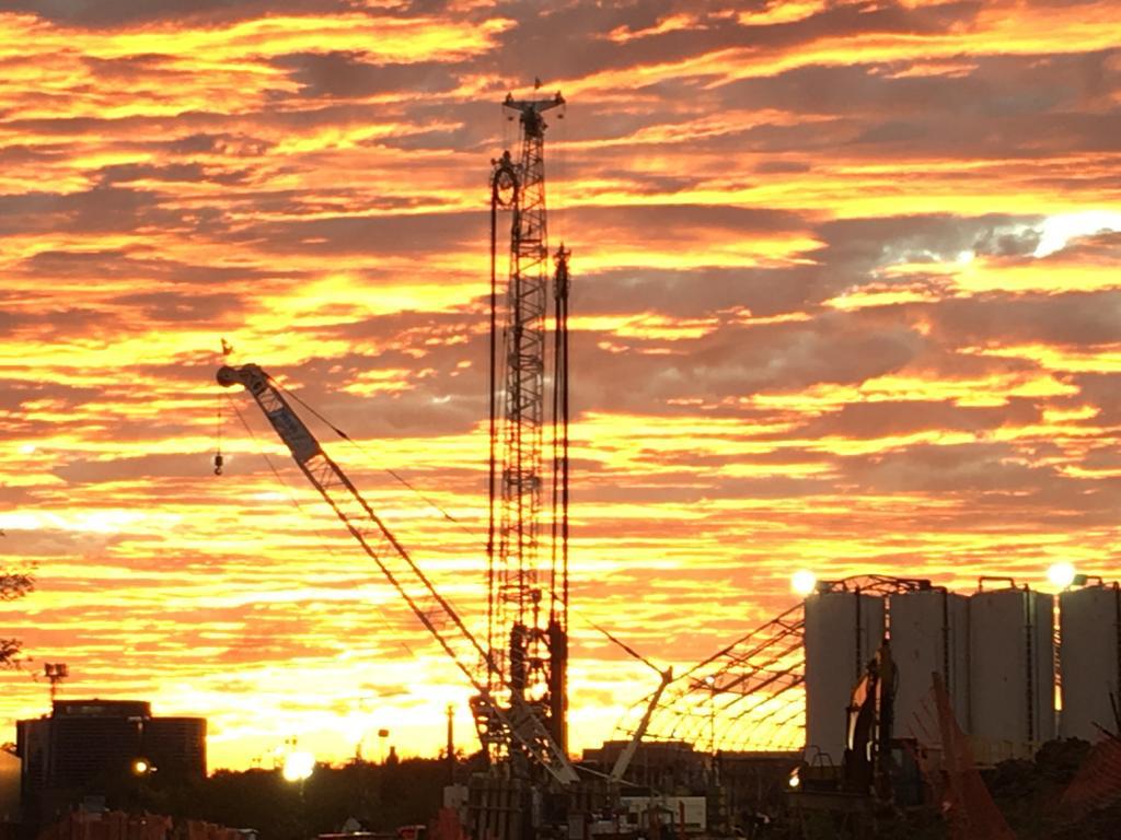 Sunset over #WashingtonDC at our Northeast Boundary Tunnel project site.
#treviicos #trevigroup #groundengineering