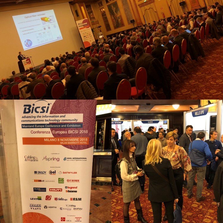 <a href="/Spring_CW/">Cabling & Wireless</a> Sala piena oggi a #Milano per la <a href="/BICSI/">BICSI</a> Mainland #Europe #Conference 2018. Grazie a: <a href="/BTicino/">BTicino</a>  #CoelDistribution #Datwyler <a href="/ekahau/">Ekahau</a> @Fluke <a href="/FlukeNetDCIemea/">Fluke Networks DCI</a> <a href="/Hiltigroup/">Hilti Group</a> <a href="/LevitonNS/">Leviton Networks</a> Qubix, R&amp;M Reichle &amp; De-Massari <a href="/rielloups/">Riello UPS</a>, @VertivCo_IT
