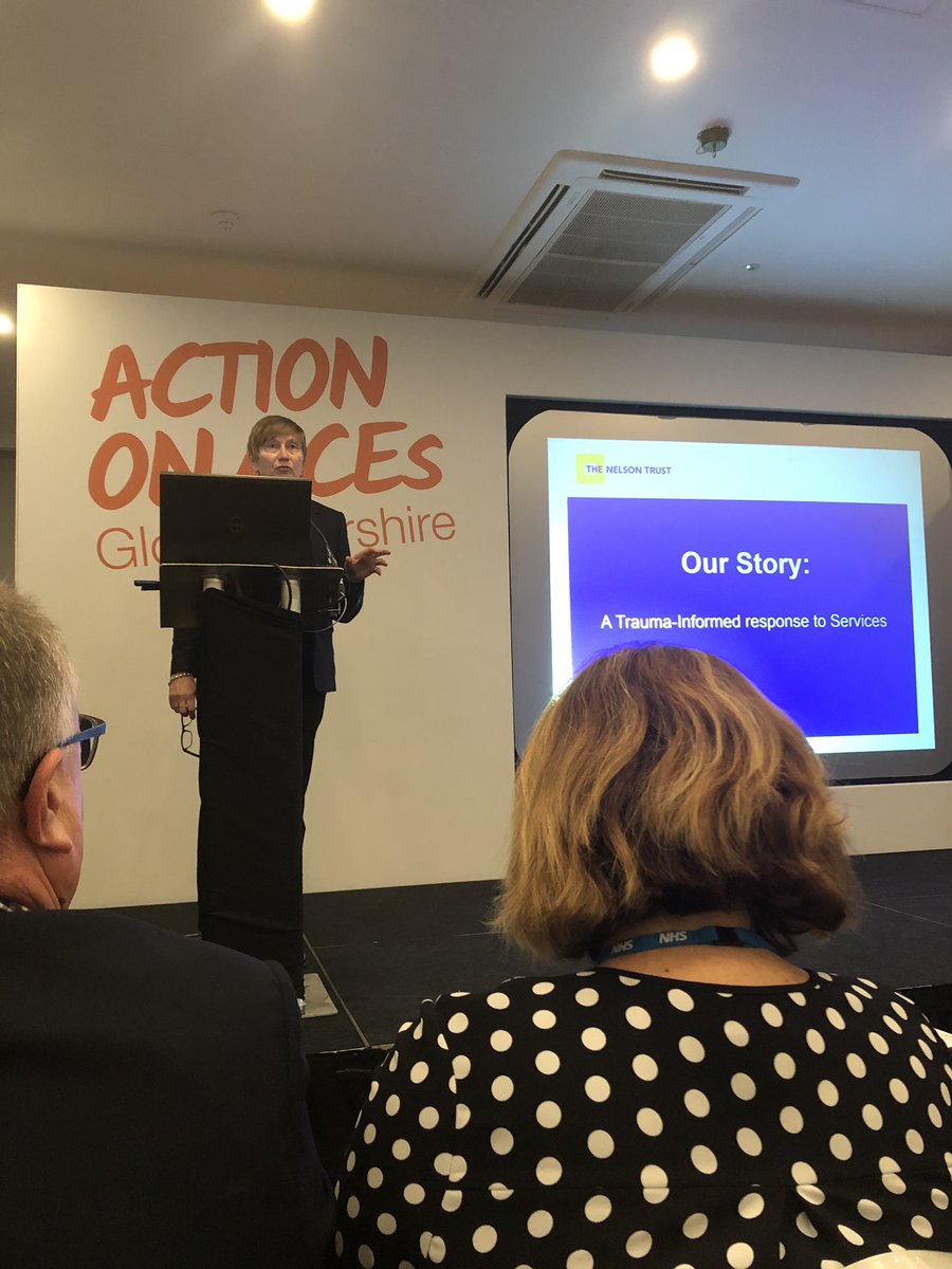 jenwatkinsglos's tweet photo. @rose_mahon inspiring the ACES audience with the work of the @TheNelsonTrust on their trauma informed work with women. I can never hear enough from Rose or this charity on their life changing action. #morethanaces #actiononaces @ActionOnAces https://t.co/sQXf2XZdBG
