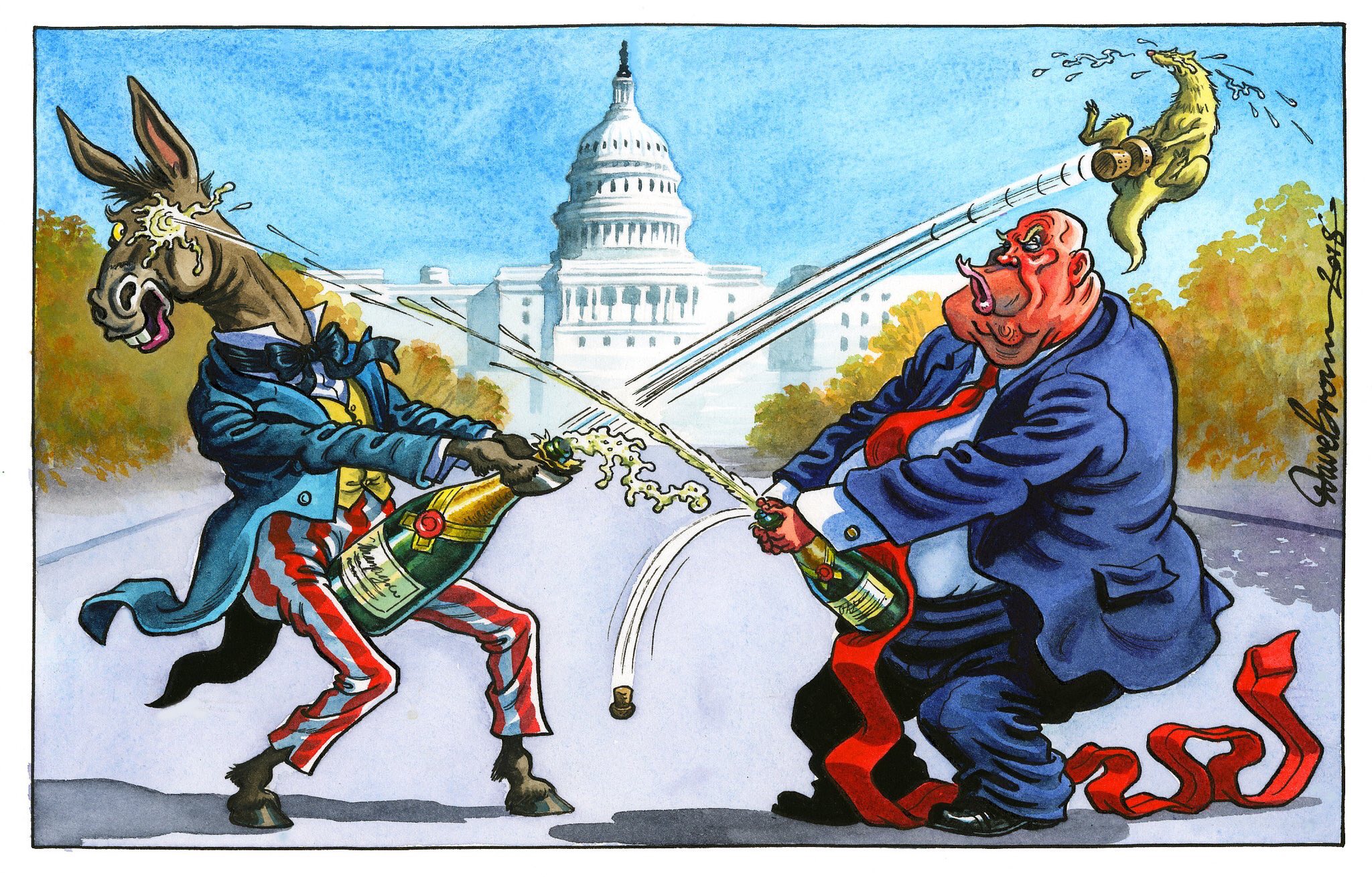 Карикатура сша