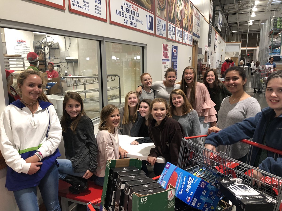 WestminsterATL's tweet photo. The eighth grade ServeATL class went shopping @Costco yesterday to buy personal hygiene products for City of Refuge. The class was able to purchase enough toiletries to create 100 hygiene kits that will be used for the City of Refuge’s prison re-entry program. #engageATL https://t.co/Nu5uDzVqNw