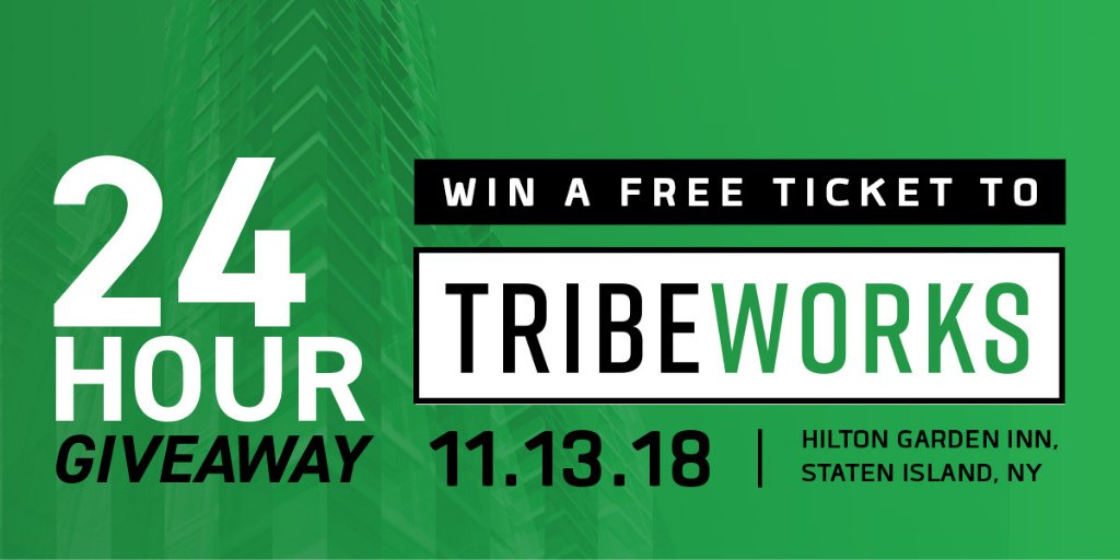 Tribeworksorg's tweet image. Take your business to the next level. Follow the instructions on our Instagram (tribeworks_org) account to win WIN a free ticket to TribeWorks 11.13.18! #tribeworks
