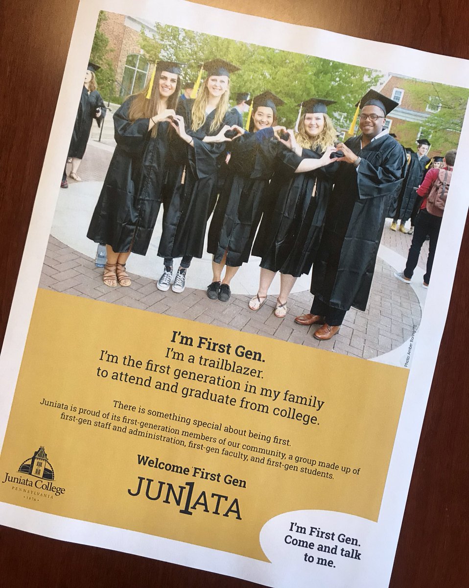 JuniataPrzTroha's tweet image. So proud of ALL of our first generation students. Their genuine spirit and passion for their unique journey inspires me! #ImFirst #Jun1ata