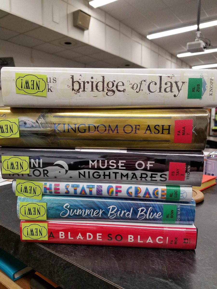 New books going on the shelf today- Be the first to read one (or all of them)!