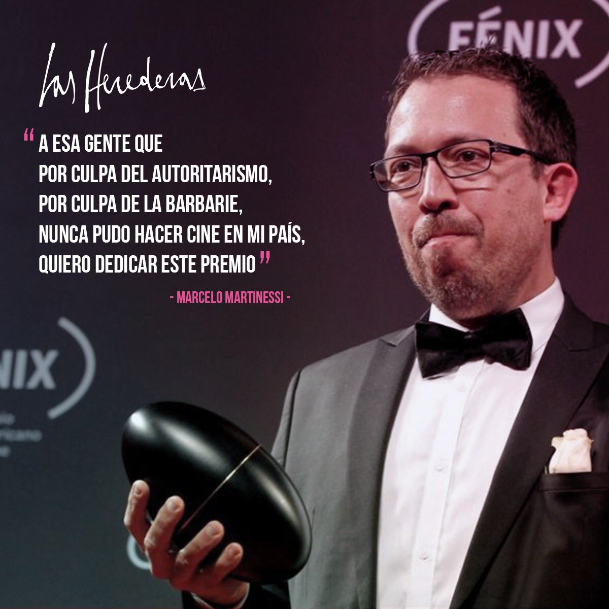Esta es la frase que nos dejó Marcelo Martinessi al recibir el Premio Fénix 2018 a Mejor Dirección por la película "Las Herederas"  👏🏼💥

Mirá el discurso completo acá: bit.ly/2JMZCBm