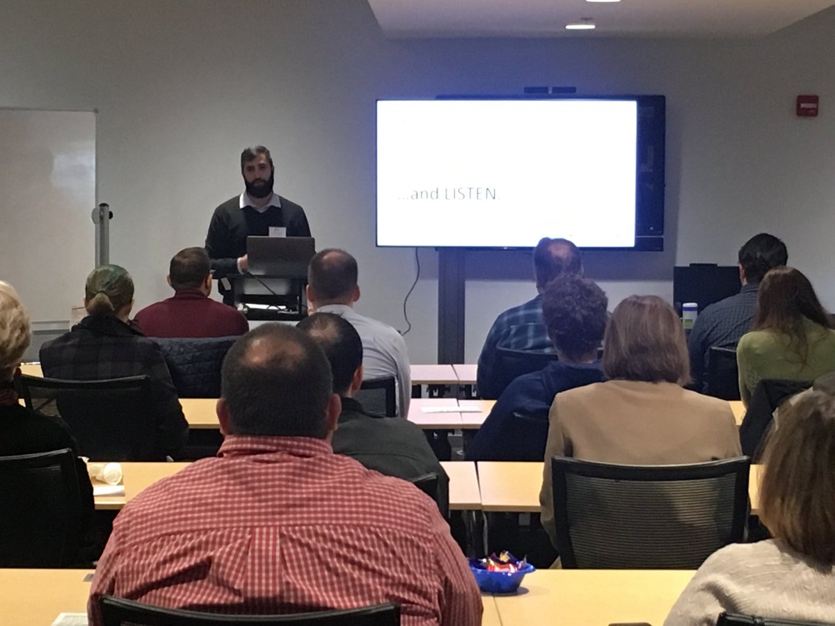 riverwaters's tweet photo. Matt Russo talking about Research for Empathy Driven UX: The Human Side of Healthcare #wudcle2018 #wud2018 https://t.co/0aPCi9L1fK