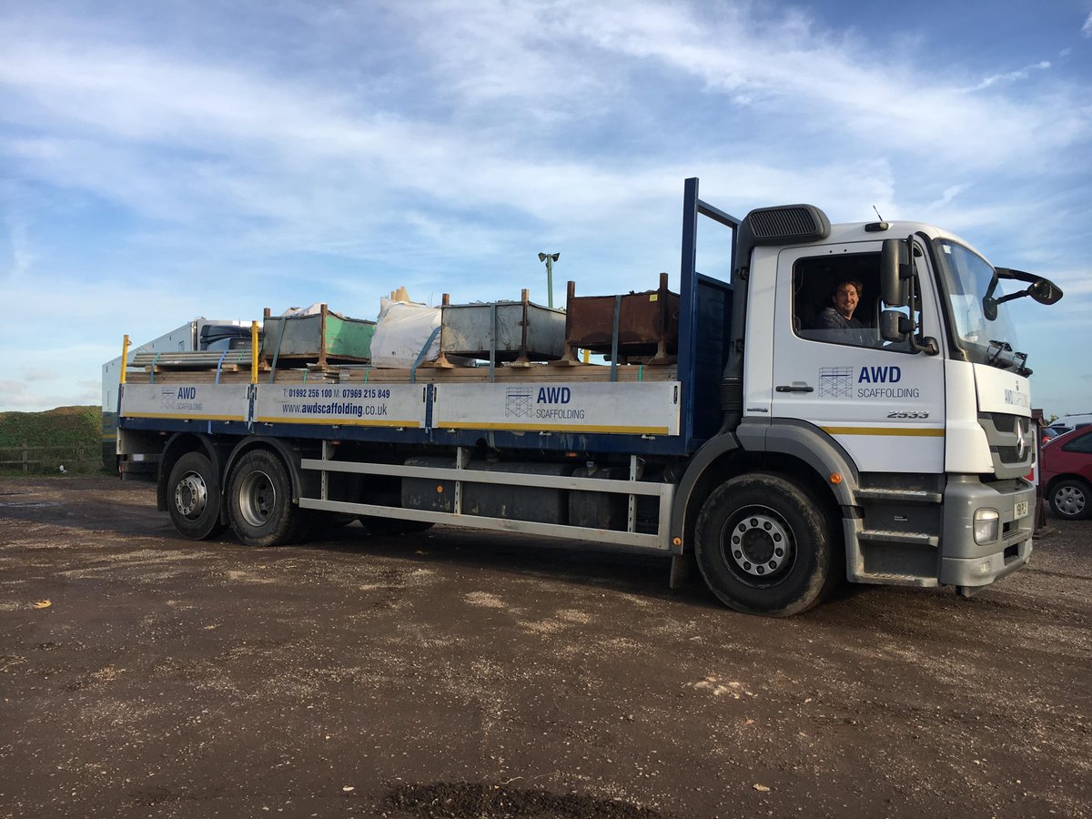 One of our lorries fully loaded and ready to start work on a new site tomorrow morning.