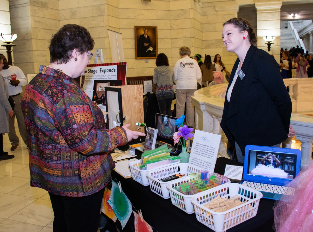 ASC701's tweet photo. The Arts & Science Center took park Nov. 7 in the first Arkansas Art Advocacy Day at the State Capitol, to highlight the arts as a leading economic driver and job creator for AR, and the importance of supporting the arts and arts education.
#ASC701 #CulturalCrossroad #arartsday https://t.co/jwvBMvypdf