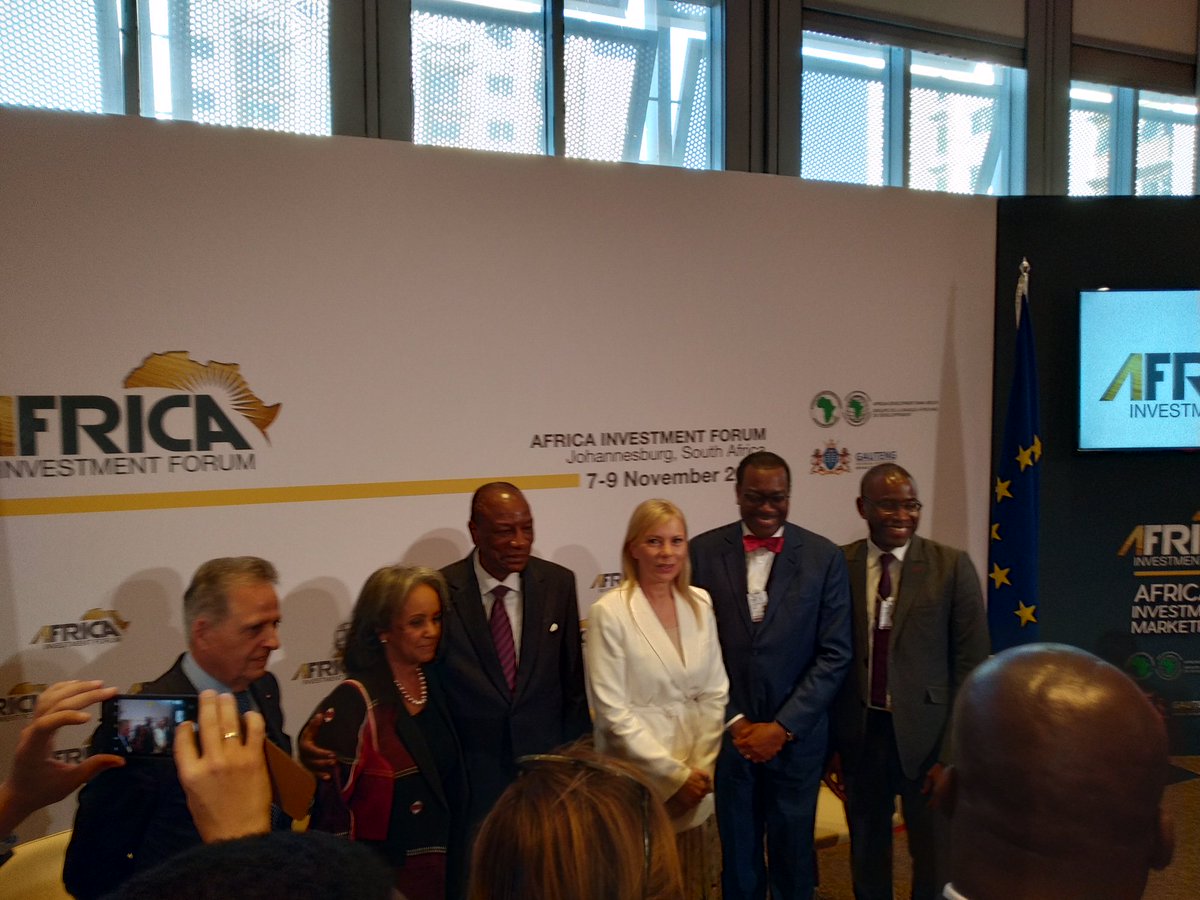 ristori20's tweet photo. Successful launch of the "High Level Platform for Sustainable #Energy Investments in #Africa" with Guinea President Alpha Conde, Commissioner @EBienkowskaEU and African Development Bank @afdb_group President @akin_adesina | #AfricaInvestmentForum https://t.co/oWxgcuMRtJ