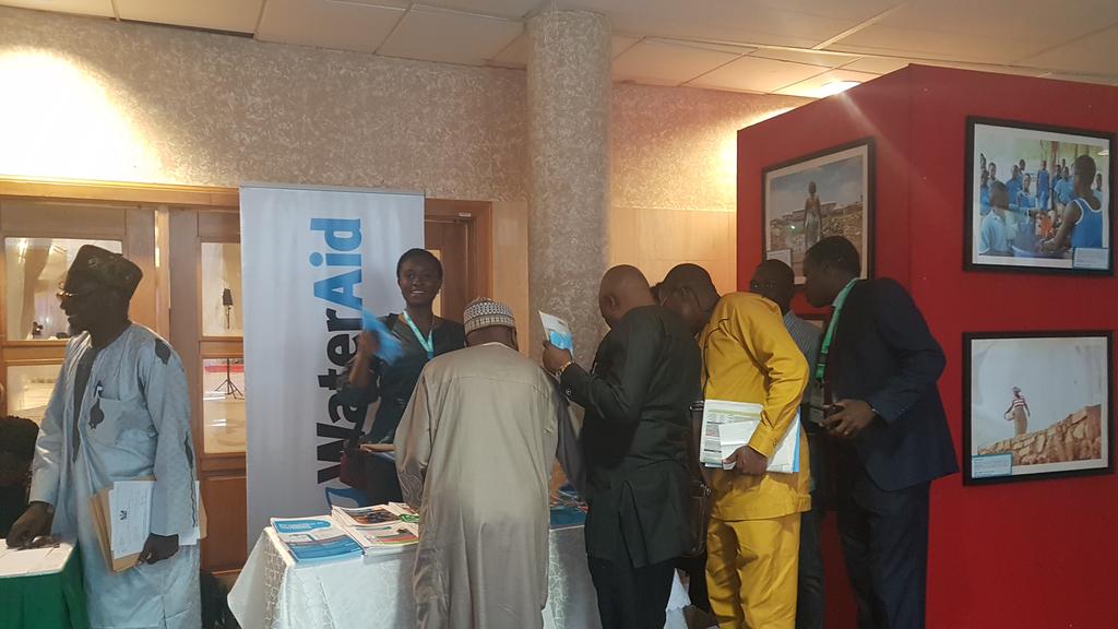 WaterAidNigeria's tweet photo. Exciting times for us @WaterAidNigeria! We witnessed the Presidential Launch of the National Action Plan for the Revitalization of Nigeria's #water #sanitation #hygiene and the formal declaration of a State of Emergency in the sector. 
#SDG6
#Vote4WASH https://t.co/QttpjyxUOY
