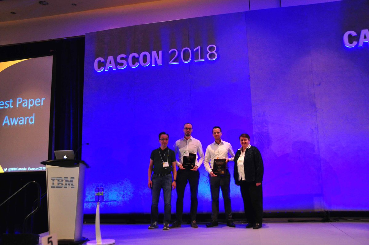 isf_tubs's tweet photo. Happy to announce that Kenny Wehling, David Wille, @chrseidl, and @i_schaefer received #CASCON2018 best paper award for "Reducing  Variability of Technically Related Software Systems in Large-Scale IT  Landscapes"

https://t.co/8XUGDUmcm7
https://t.co/mFb9qFMbw5 https://t.co/8Elo9yFkUR