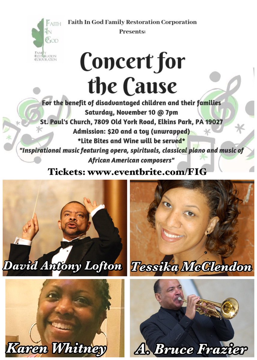 FIG is having our Concert for the Cause to help disadvantaged children and their families. Join us this Saturday, Nov. 10. Register at figfrc.org