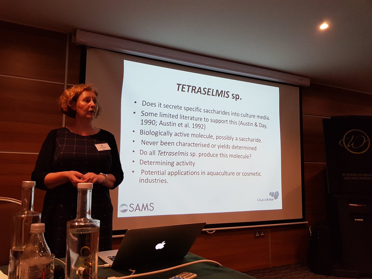 PHYCONET (@phyconet) on Twitter photo Kicking off the session on proof of concept projects at the final PHYCONET meeting, Michele Stanley from <a href="/ScotMarineInst/">SAMS have moved to @SAMSoceannews</a> is talking about Tetraselmis culture spent media as source of bioactives Kicking off the session on proof of concept projects at the final PHYCONET meeting, Michele Stanley from <a href="/ScotMarineInst/">SAMS have moved to @SAMSoceannews</a> is talking about Tetraselmis culture spent media as source of bioactives