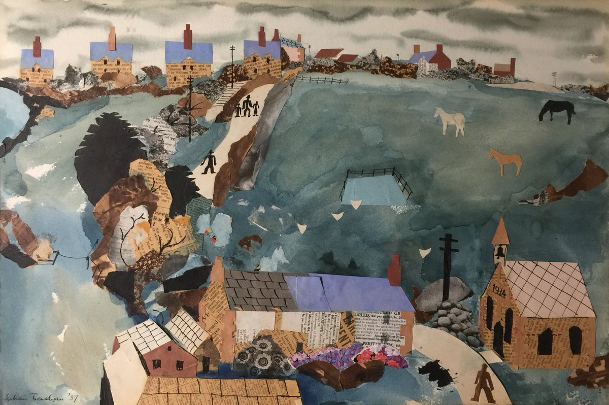 'A Magician for his Time' now open. A exhibition of Julian Trevelyan's paintings, collages and etchings. The early British Surrealist artist who revolutionized printmaking in the 20th Century.  
#JulianTrevelyan