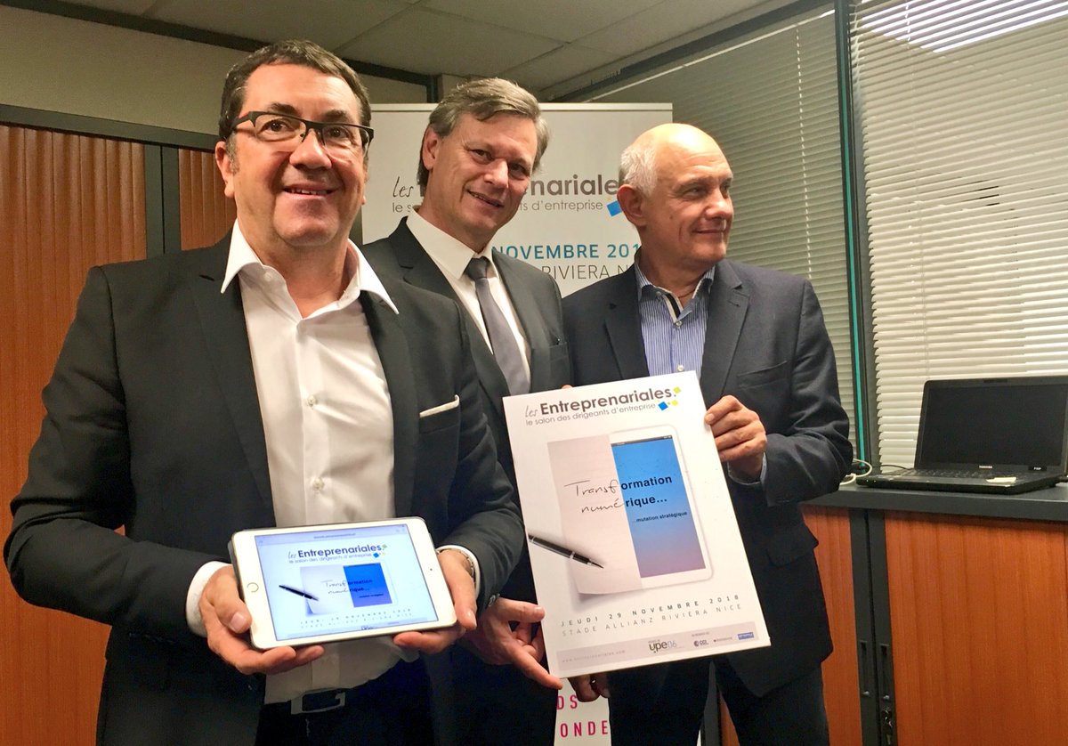 OliviaOreggia's tweet photo. Les @entrepre06 c’est dans 3 semaines ! Thème de cette 17ème édition: la transformation #numérique. « Le #digital n’est pas un secteur d’activité, il concerne toutes les entreprises », Bruno Valentin, vice-pdt @UPE_06.
Rdv le 19 novembre à l’@AllianzRiviera
#ENTREP2018 #Nice06 https://t.co/AwDXJuVcZX