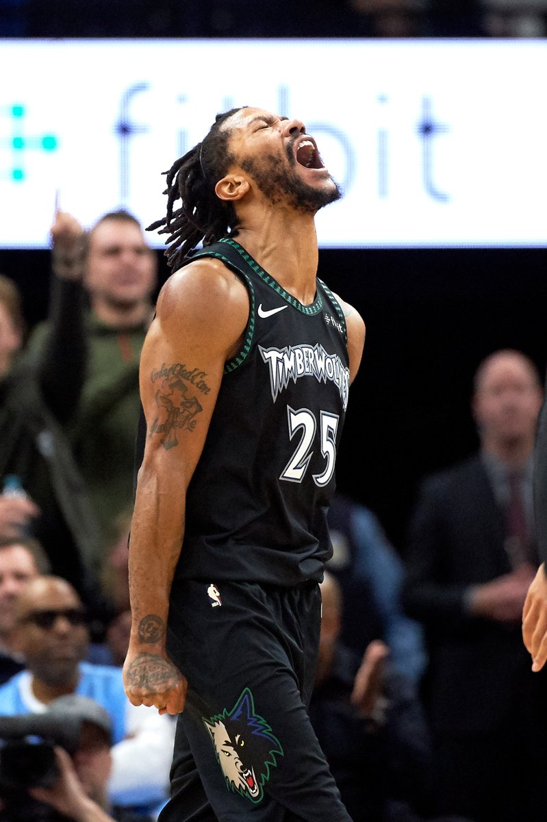 BleacherReport's tweet image. Oct. 31: Career high 50 points
Nov. 7: Career high 7 threes

Big week for D-Rose 🌹